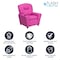 Flash Furniture Kids Recliner, 25" to 39" x 28", Upholstery Color: Pink, Frame Material: Hardwood, Plastic BT-7950-KID-HOT-PINK-GG - alternate 6